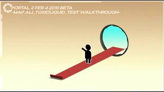 Portal 2 game informer 2010 Beta | map ali_toxicliquid_test walkthrough | No commentary