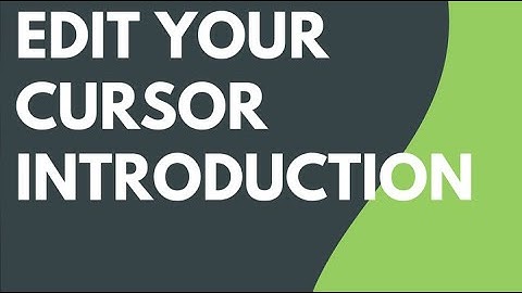 Camtasia: Edit Your Cursor Introduction
