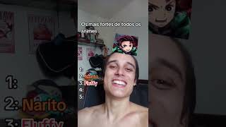 Os personagens mais poderosos de todos os animes #anime #onepiece #naruto #shorts #demonslayer