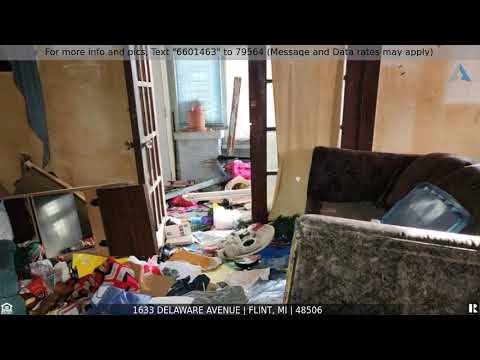1633 DELAWARE Avenue, Flint, MI home video tour