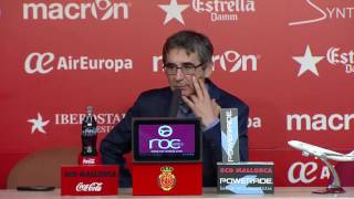 Rueda de prensa de Fernando Vázquez tras el RCD Mallorca (0-1) Córdoba CF