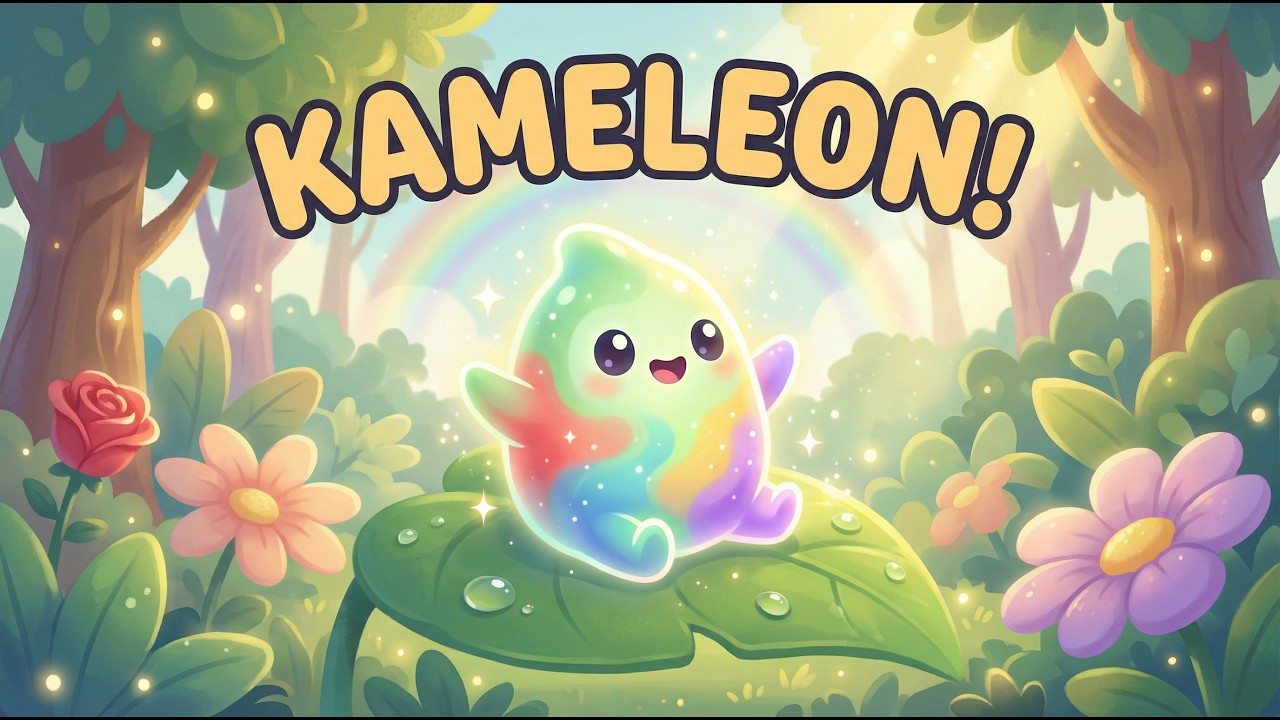Kolorowy Kameleon 🦎🌈 | Piosenka o kolorach dla dzieci | Lumio