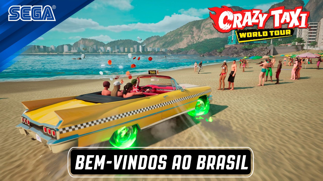 BGS 2026 | Crazy Taxi: World Tour revela mapa inspirado no Brasil com lojas famosas