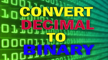 How to convert decimal to binary || Convert decimal to binary || Decimal to binary