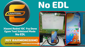 Xiaomi Redmi 10C  Frp Done Egsm Tool Sideload Mode  No EDL