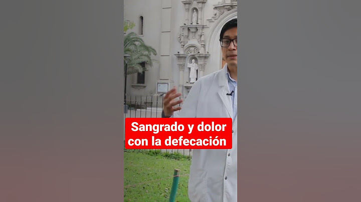 Sangrado y dolor después de ir al baño