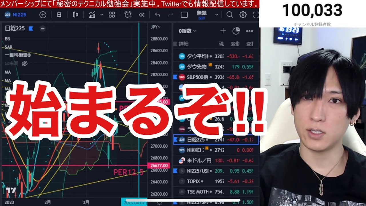 【3/24、円高爆速でドル円、日本株下落】金融不安再燃でドイツ銀行大暴落。米国株先物が急落中。ドル円下落、配当落ちで日経平均下落か⁉仮想通貨ビットコインも急落中。