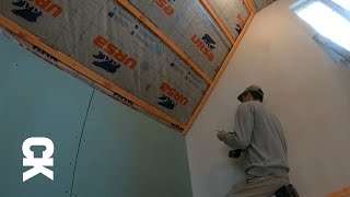 Видео: Монтаж гипсокартона на мансардном этаже