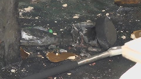 Hoverboard catches fire, destroying young family