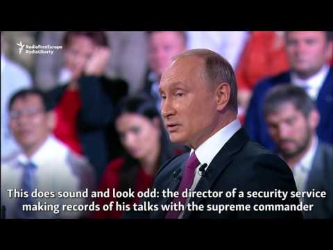 Russian President Vladmir Putin jokingly offers James Comey asylum.