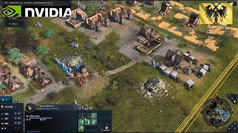 Age of Empires 4 - 1v1 Holy Roman Empire vs Mongols Fast Win | Multiplayer Gameplay