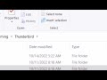Thunderbird export profile procedure