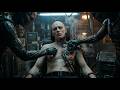 Cyborg Aliens Making New Creatures Out Of Human Remains On An Exploration Ship