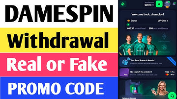 Damespin Real or Fake |Damespin Withdrawal |Damespin Promo Code |How To Withdraw Money From Damespin