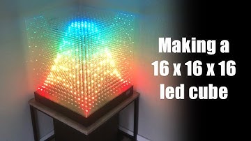How to make a 16x16x16 LED CUBE at home with Arduino platform