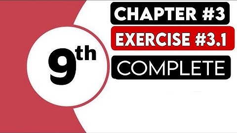 9th Maths Unit 3 Exercise 3.1 #mathematics #9thclass #9thmaths #9th