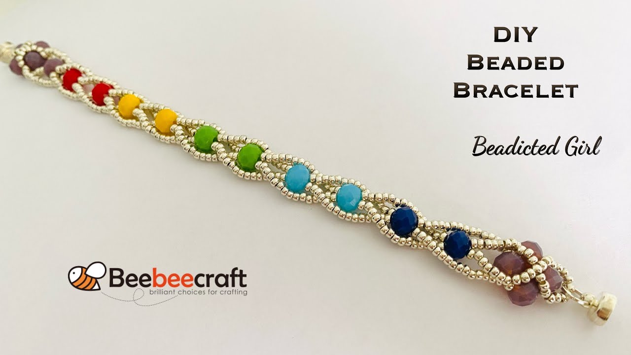 How to Make a Magnetic Clasp Bracelet - DIY Beaded Bracelet - BEEBEECRAFT  Jewelry Supplies 