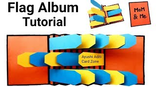 How to make Flag Album | हैंडमेड कार्ड कैसे बनाये | Mother Day Card |