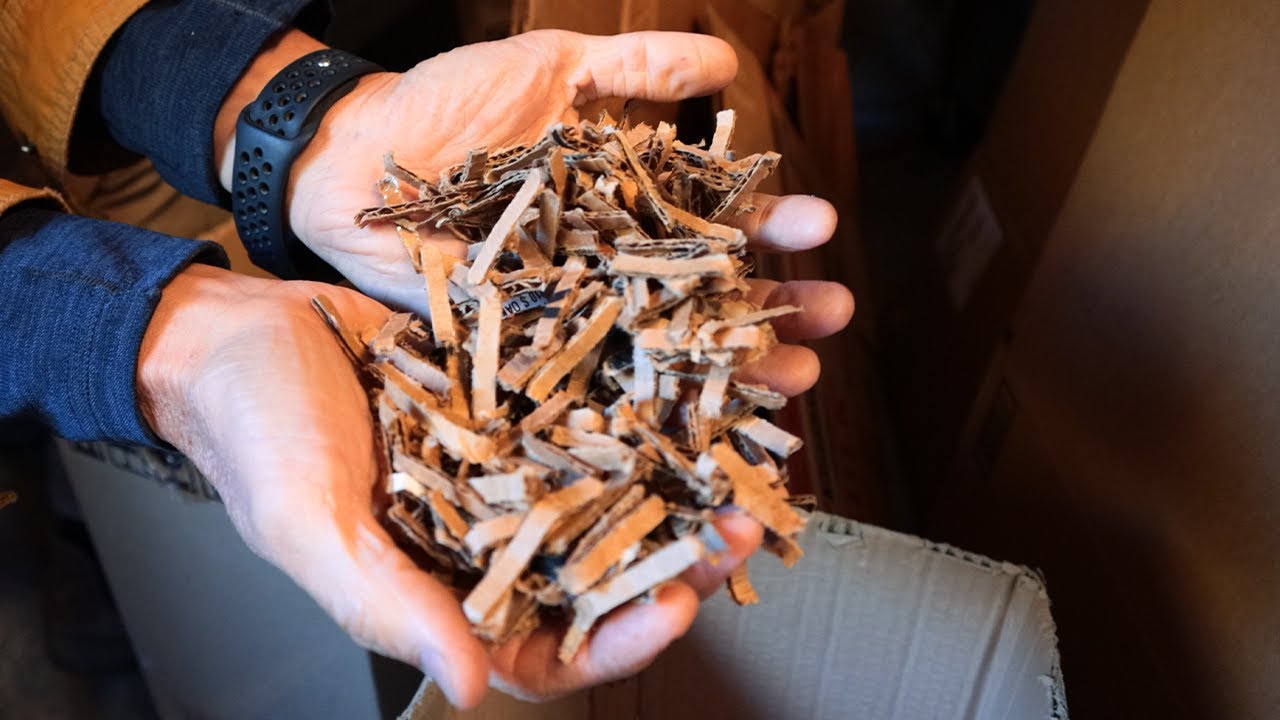 Using Free Cardboard for Chicken Bedding YouTube