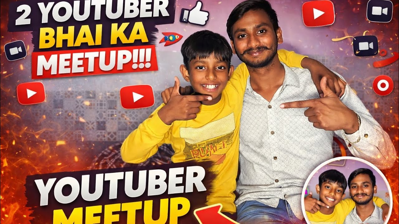 2 YouTuber Bhai Ka EPIC Meetup 😱 | Full Masti Vlog | aadivlog99@aadivlog9
