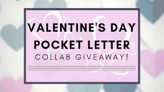Valentines Day Pocket Letter: Collab Giveaway!
