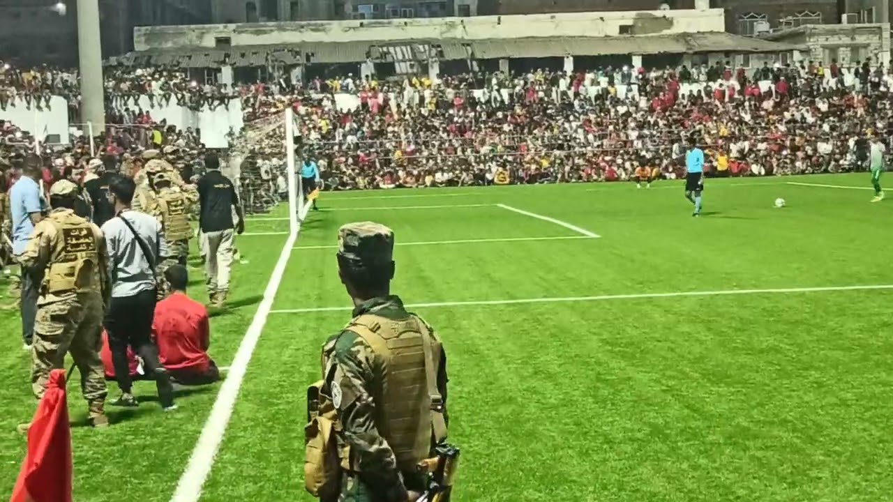 ركلات ترجيح نهائي كاس عدن بين نادي التلال ونادي وحدة عدن من المدرجات