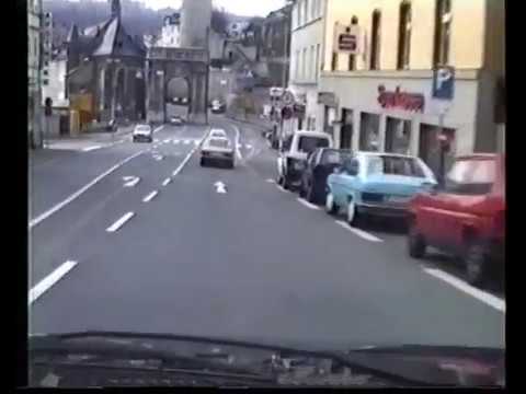 Fahrt durch Weilburg anno 1991
