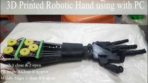 3D Printed Robotic Hand using Arduino Microcontroller| QKZee Technologies