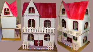 Cardboard House Very Simple | How to Make a House out of Cardboard | DIY Cardboard House Model