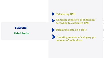 Body Mass Index Calculator - Project 8