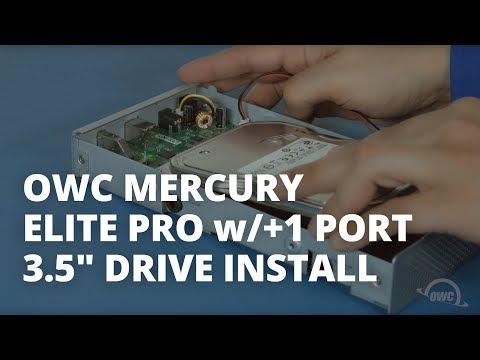 How to install a 3.5-inch Hard Drive in an OWC Mercury Elite Pro with +1 Port