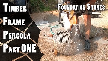 Timber Frame Pergola Build: Part 1 - Demo, Foundation, Stone Preparation, Hanger Brackets