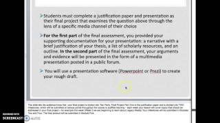 COM 126 Final Project Part Two Review