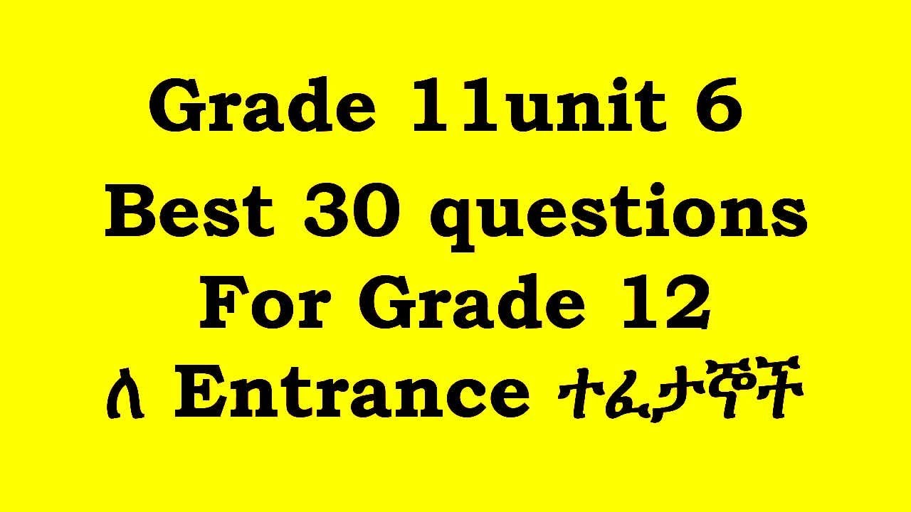 Grade 11chemistry unit 6 top 30 questions for grdeva12