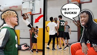 Sideline HATER Kept Talking S*** \& I Went OFF! 5v5 Men's League Basketball!