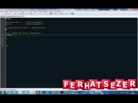 PHP Session Admin Giriş