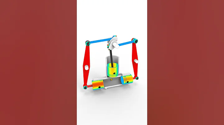 Opposed Piston Steam Engine in Action! #technology #mechanic #mechanism #engineering