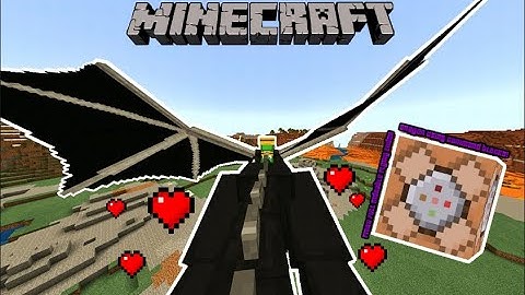 🔥 How to Ride ENDER DRAGON in Minecraft PE using Command blocks! (No mods or add-ons!) 100% WORKING!