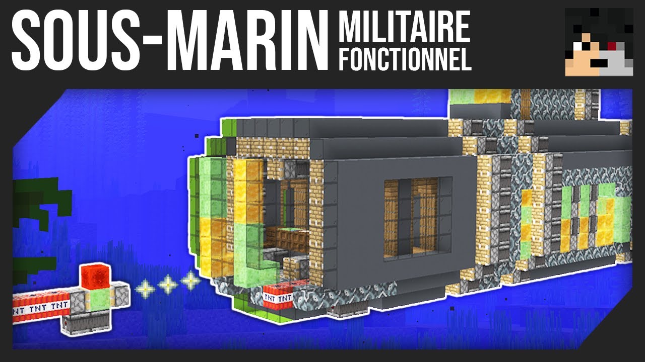 Video Minecraft Comment Faire Un Sous Marin