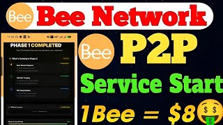 Boom Bee Network New Update Ll Bee Coin P2P Service Start 1Bee 8