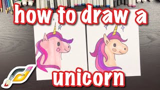 How to draw a unicorn head video tutorial for beginners. follow along
the simple step by instructions. easy drawing kids. welcome render
demo 4 k...