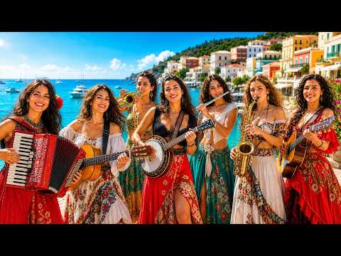 Spanish-Cuban Groove Explosion | Flamenco Cha-Cha Fusion with Accordion, Banjo, Flute & Sax