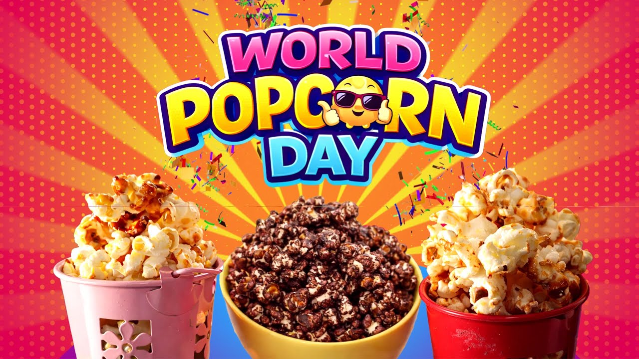 Popcorn Day - Khao aur Khilao aur maze karo aur Khush raho...Movie ho ya match—Popcorn chaiye sabko.