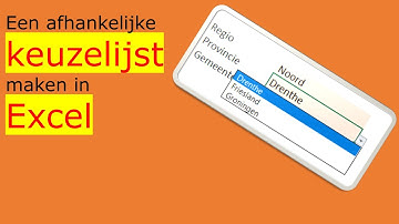 Excel || Een afhankelijke keuzelijst maken in Excel