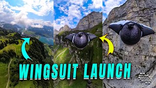 Pilot Captures Wingsuit Jump from Sputnik