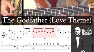 THE GODFATHER (Love Theme) - Nino Rota - Updated Tutorial with TAB - Classical Guitar