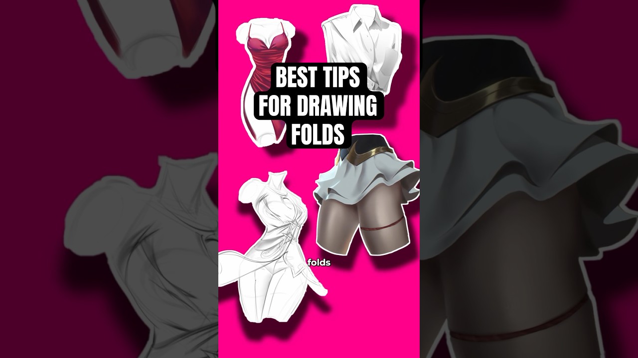 BEST TIPS for Drawing BETTER Clothing Folds