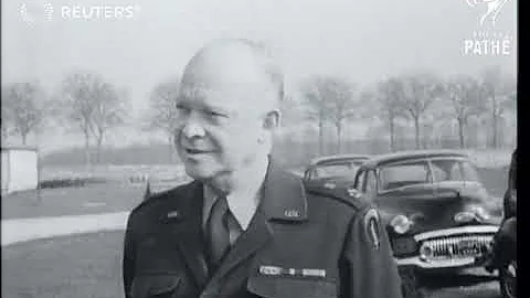 Lord Louis meets General Eisenhower in France (1952)