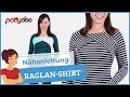 Nähanleitung für ein Raglanshirt mit raffiniertem Wickel-Ausschnitt