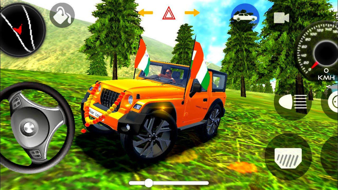 Ultimate Golden Thar 🧡| Modified Mahindra Thar Gameplay| Realistic Indian Car Simulator Game Android